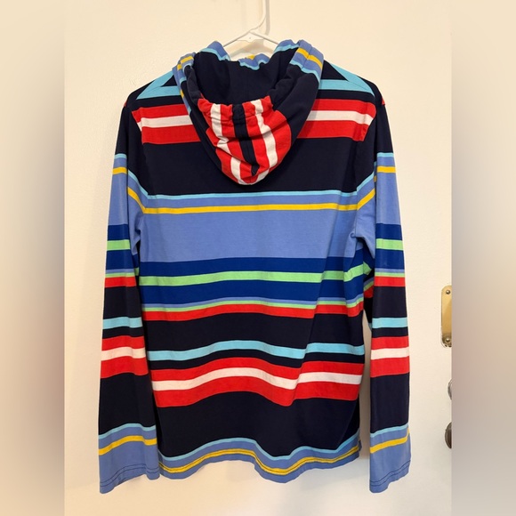 Polo Ralph Lauren Striped Jersey Hooded Long Sleeve T-shirt - Picture 2 of 3